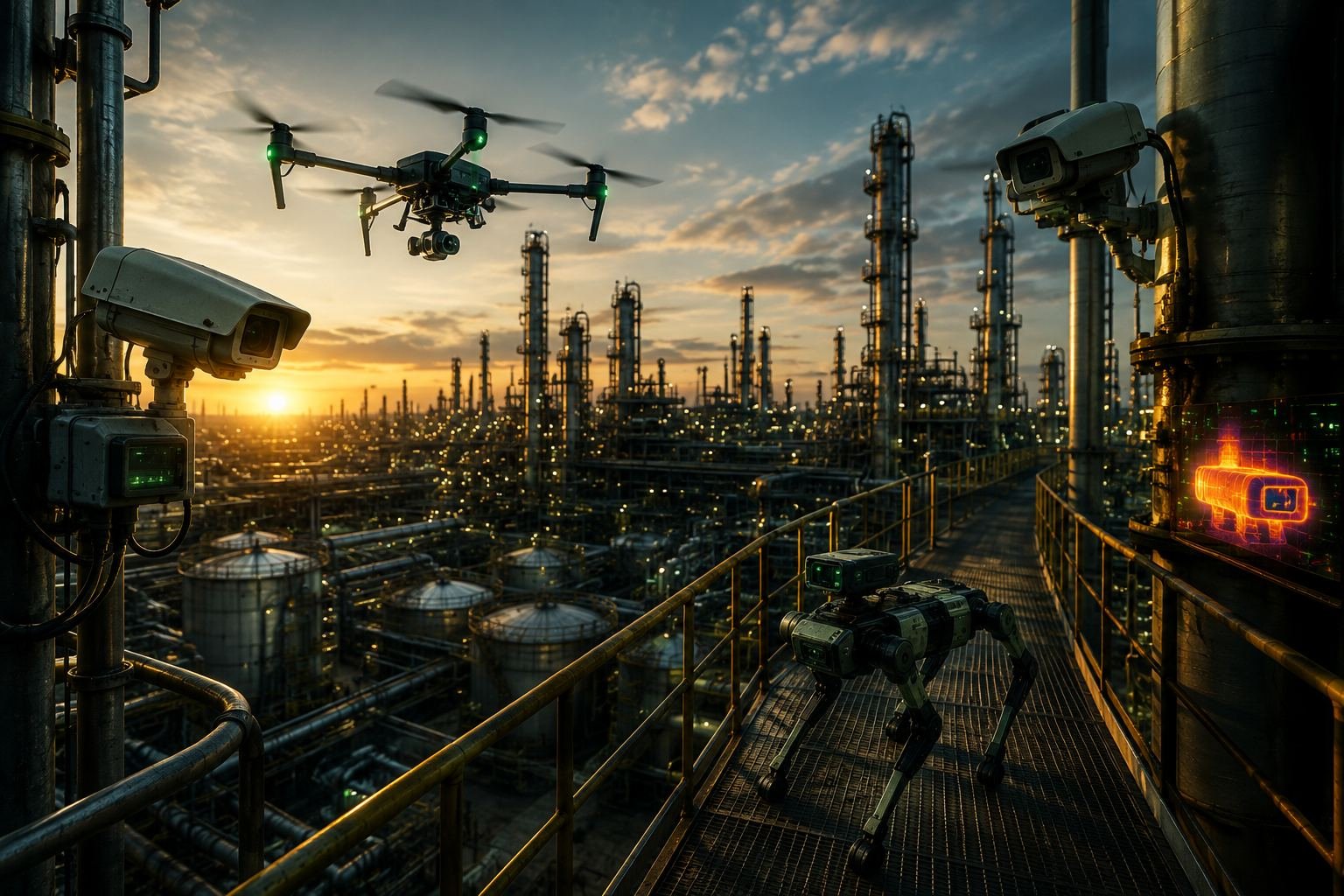 Autonomous inspection with drones, cameras, and robotics